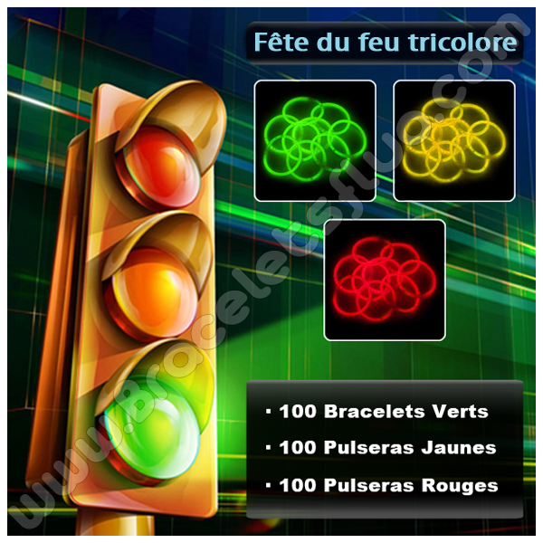 100 Bracelet lumineux vert