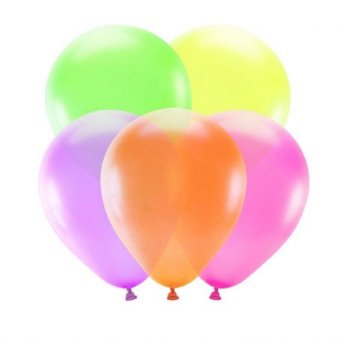 5 Ballons Néon