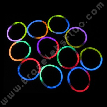 Bracelets Fluo Bicolores (100 u.)