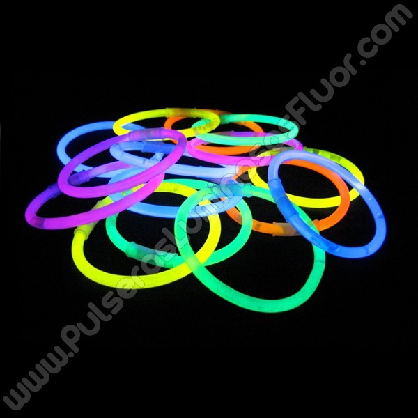 Bracelet lumineux - Fluo dans le noir - Boum soirée pyjama - Glow