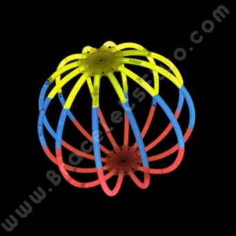 Sphères Fluo Tricolores (8 u.)